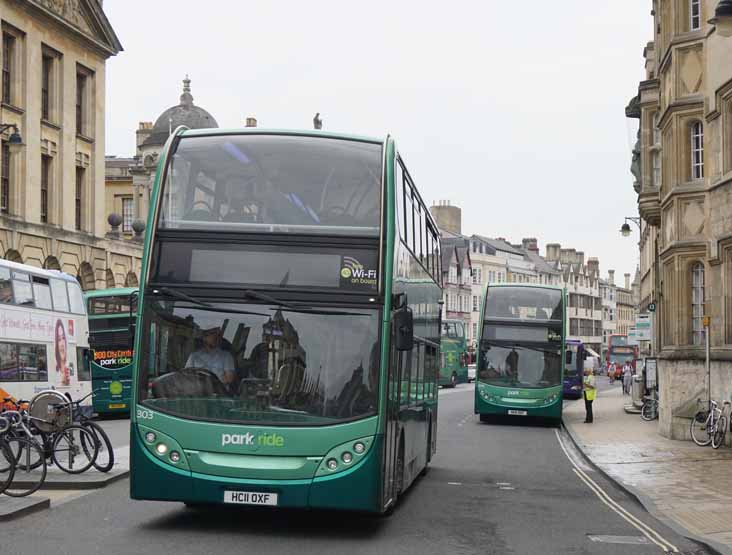 Oxford Park & Ride Alexander Dennis Enviro400H 303, 308 & 307